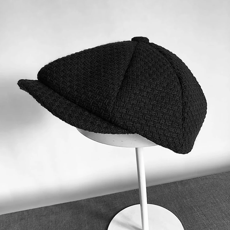 Men British Style Octagonal Hats Winter Wool Hat Gatsby Cap Ivy Golf Driving Autumn Women Cotton Flat Newsboy Caps BLM201 | Аксессуары
