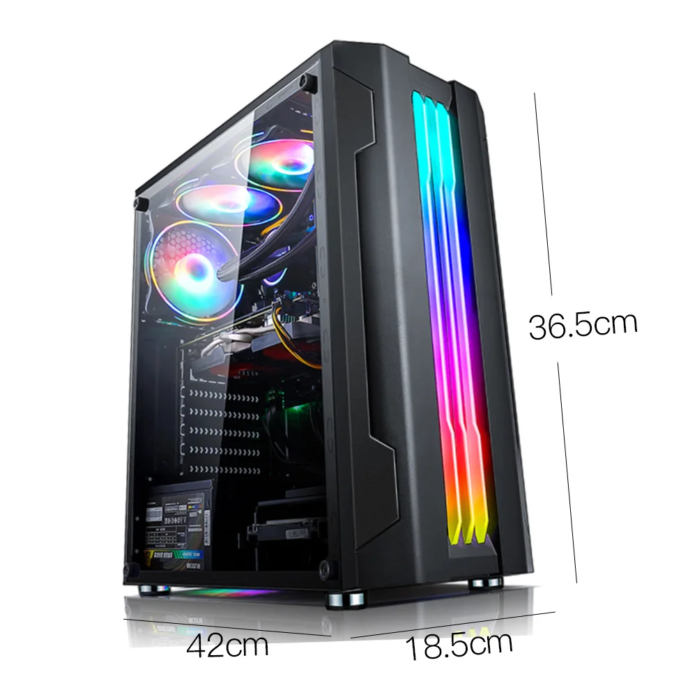 Чехол сделай сам ATX чехол для компьютера игровой шкаф светильник кой окном