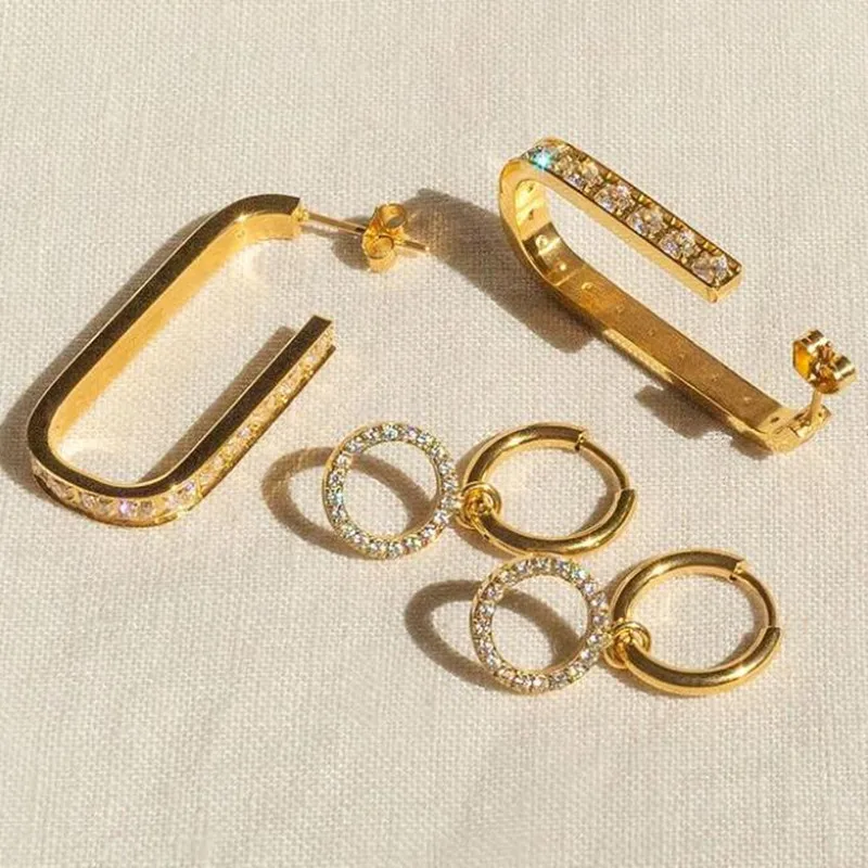 Mavis Hare великолепный дизайн закрытые светящиеся серьги из нержавеющей стали с