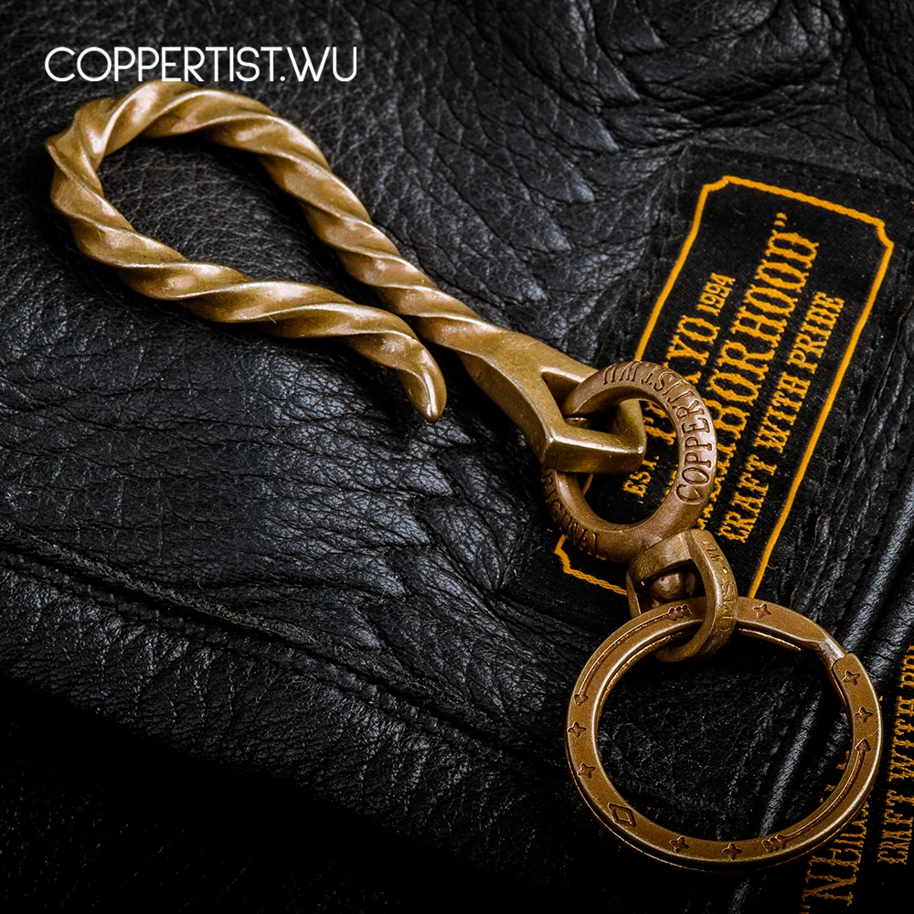Coppertist. wu бронзовые декоративные спиральные узоры карабин Омаров застежки