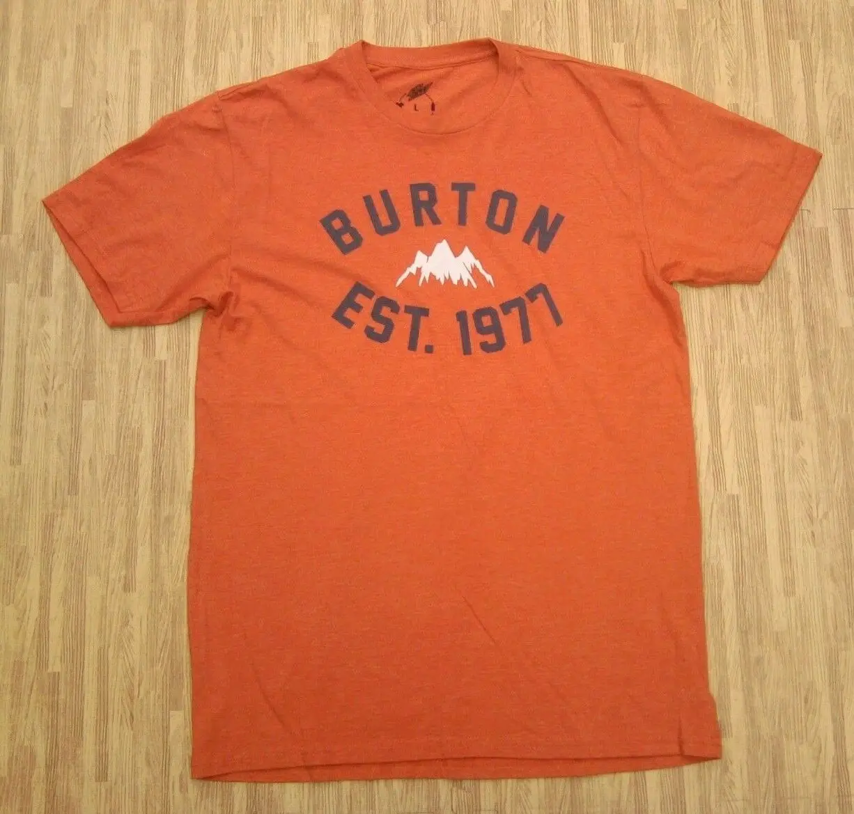 Burton Est 1977 оранжевая рубашка Мужская Средняя M большая тонкая горная роса 50