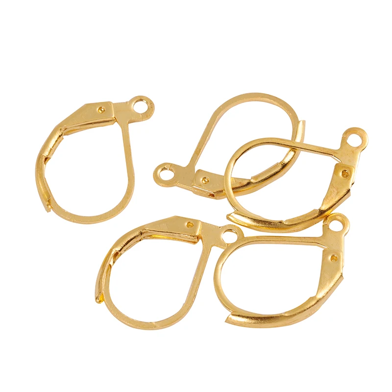 200 шт./кор. 2 стиля Золотой/Серебряный Французский рычаг крючки для сережек провод