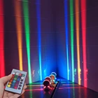 Светодиодный настенный светильник, лампа для подоконника, цветной светильник для коридора с дистанционным управлением, светильник для коридора с диагональю 360 градусов, настенная лампа для отеля, бара