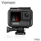 Черные Аксессуары Vamson для GoPro 10 9, защитная рамка для объектива, чехол для видеокамеры, чехол для Go Pro Hero 10 9, Экшн-камера