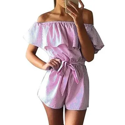 Повседневный комбинезон, короткие комбинезоны, топы, Macacao Feminino, комбинезон для девушек, повседневный летний пляжный комбинезон, одежда для женщин - Цвет: Style One