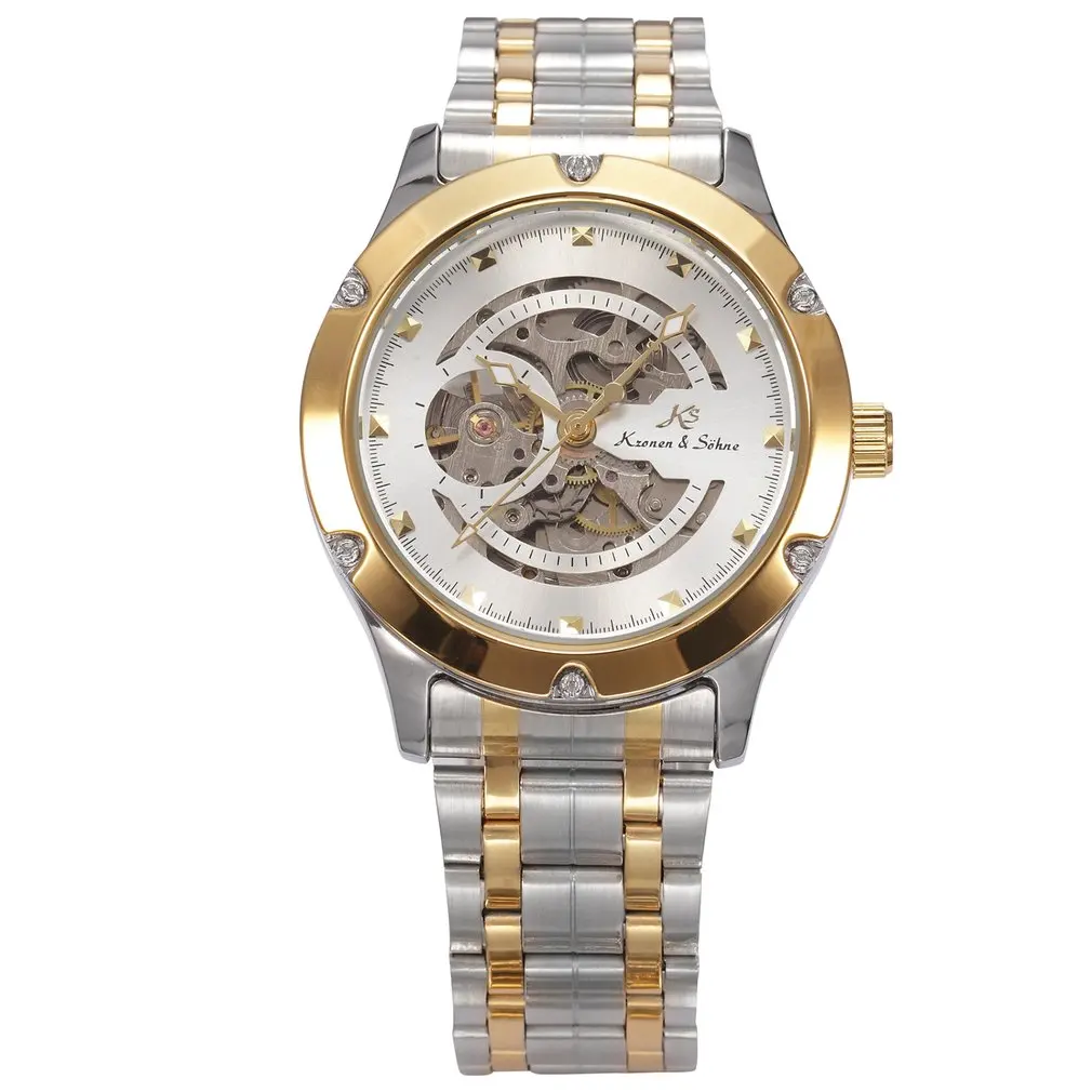 KS навигатор серии золотой чехол роскошный Скелет Прозрачный для мужчин Gent