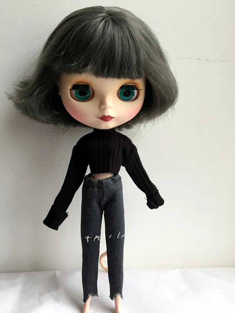 Blyth [верх и джинсы с отверстиями] искусственная одежда (подходит для Azone Pullip Kurhn ICY
