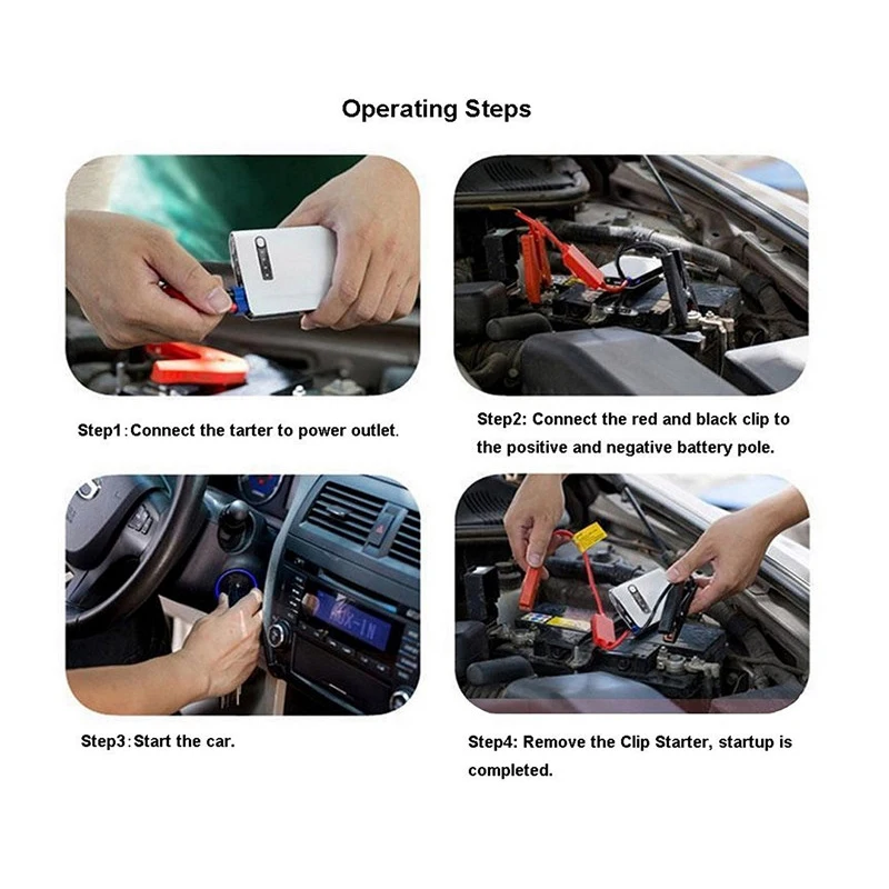 

Red Black Battery Clip Connector Emergency Jumper Cable Clamp Booster Clips for Universal 12V Car Starter Accessories