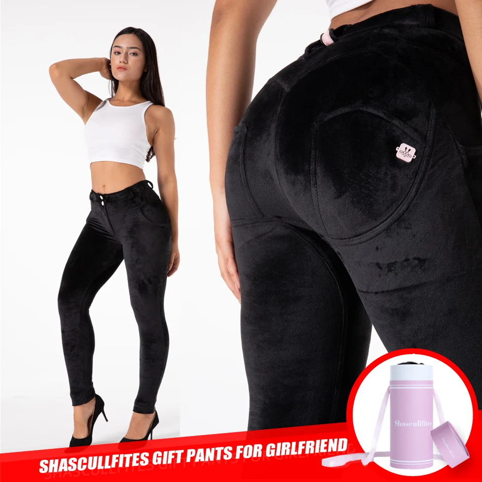 

Shascullfites Bum Shaping Pants Thick Comfy Fitness Traffic Woman Fashion Pants Flannel Chenille Pants Super Soft