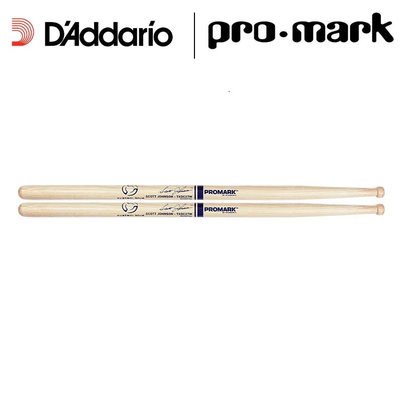 

Promark by D'addario TXDC17W American Hickory DC17 Scott Johnson Marching Drumsticks Daddario