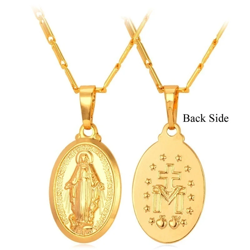 Позолоченная медаль Бенедикта в религиозном стиле для мужчин и женщин