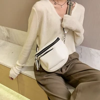 2021 designer crossbody bag pu leather soft messenger bags for ladies zipper wide shoulder strap mini retro woman bag female bag