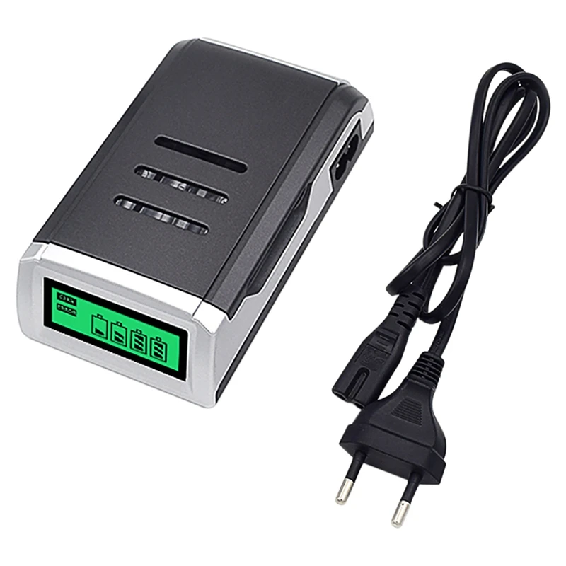 C905 зарядное устройство ЖК дисплей 4 слота ligent Quick Charge для AA (№ 5) AAA 7) батарея EU