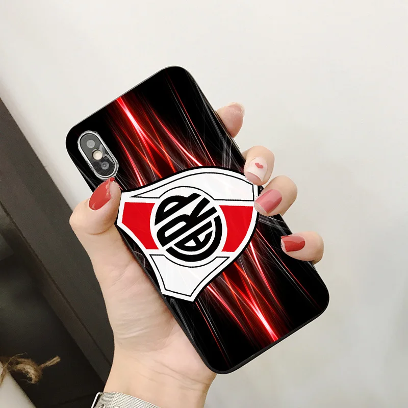 Чехол для телефона FC Ривер Плейт iphone XR 11 Pro XS Max X 5 5S черный DIY мягкий чехол Scocco SE 7 8 6