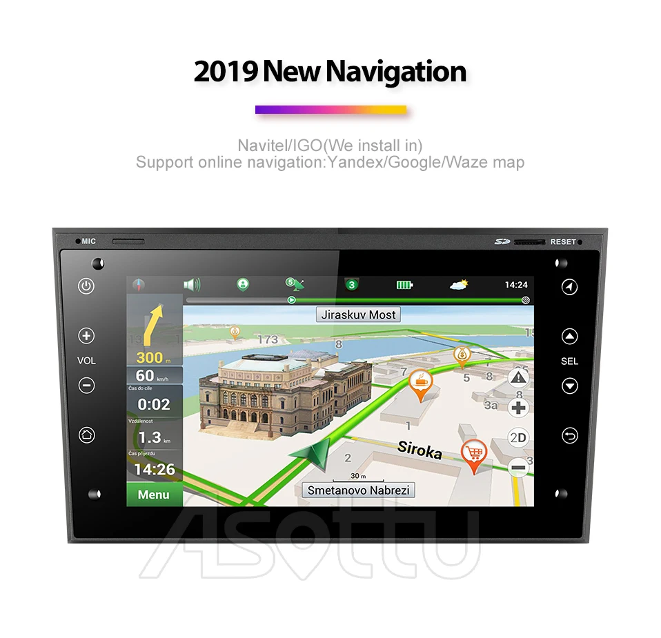 Asottu OB301 Android 9,0 для OPEL Astra H Meriva Antara Zafira Veda Agila Corsa Vectra автомобильный dvd gps навигатор