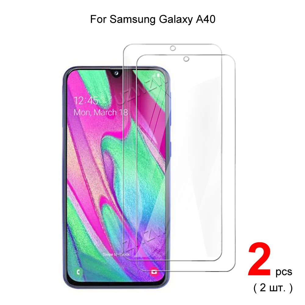 

Защитное закаленное стекло для Samsung Galaxy A40 2.5D 0,26 мм