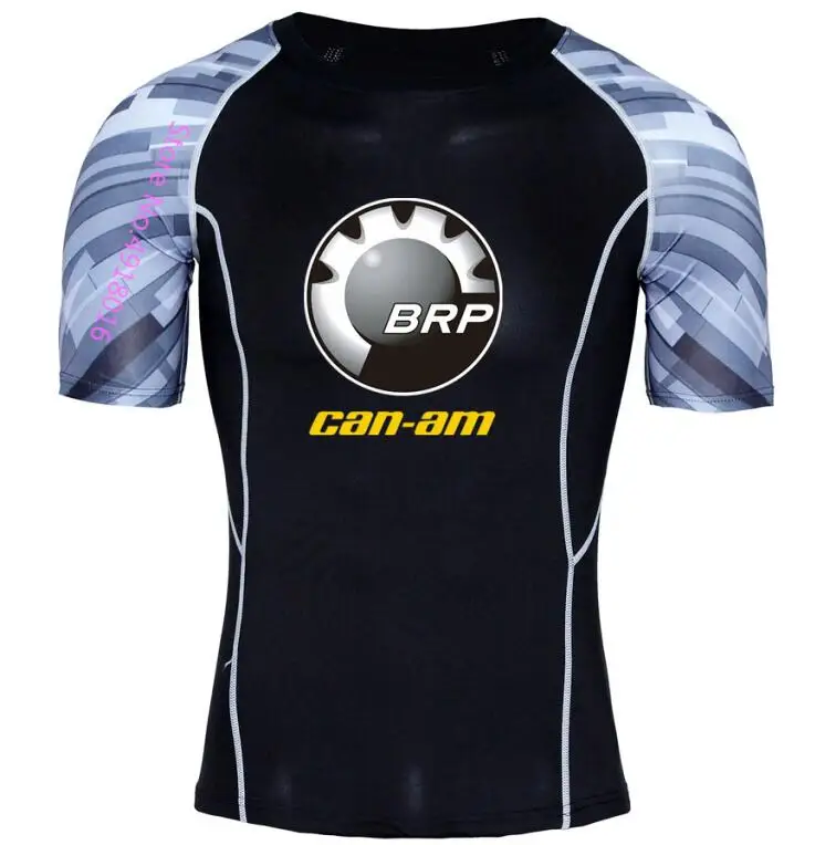 BRP can am team компрессионная футболка с принтом топы для тренировок фитнес Колготки