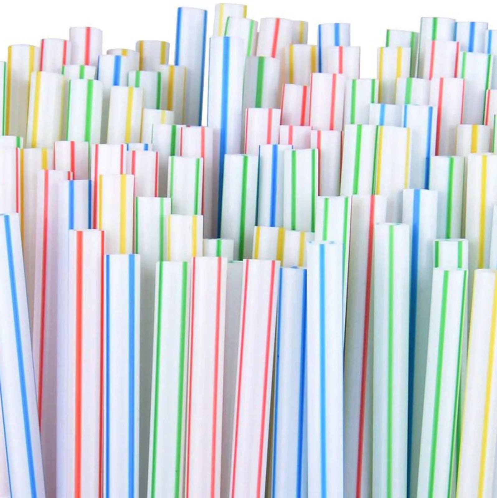 

100/300pcs Plastic Multicolor Disposable Drinking Straws Home Beverage Shops Bar Party Cocktail Drink Restaurant Straw