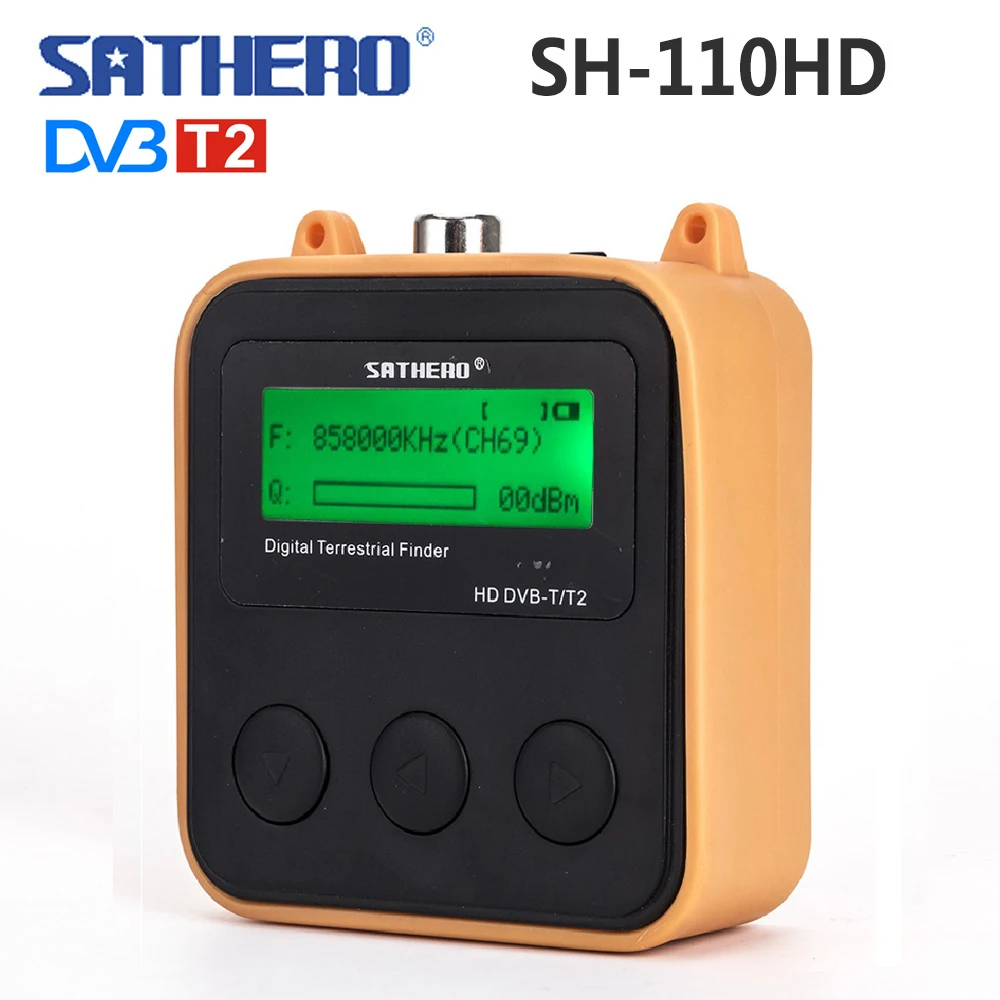 Sathero SH 110HD DVB T T2 Finder метр карманный наземного сигнала цифровой dvb ТВ сигнальный