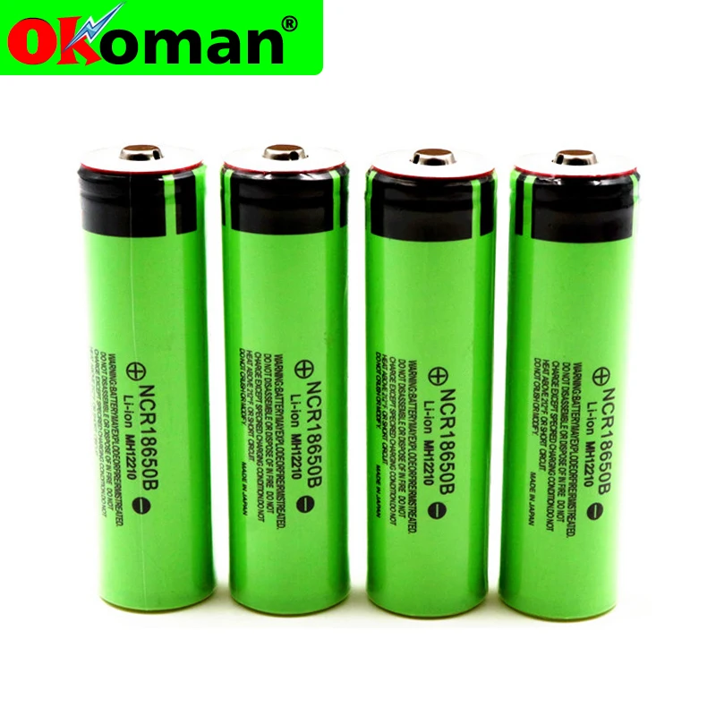 100% новая 18650 батарея 3400mah 3 7 v литиевая для NCR18650B подходит батареи