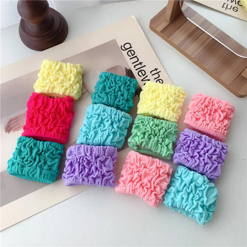 

3PCS/SET Girls Hair Bands Wide Rainbow Elastic Hair Rope Rubber Band Scrunchie Headdress Ponytail Girl Fashion Hair Accessories