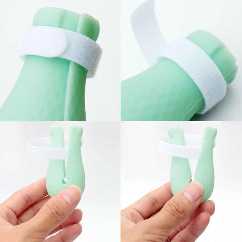 Обувь для ног с котом 4 шт. Нескользящие силиконовые Когти домашних животных