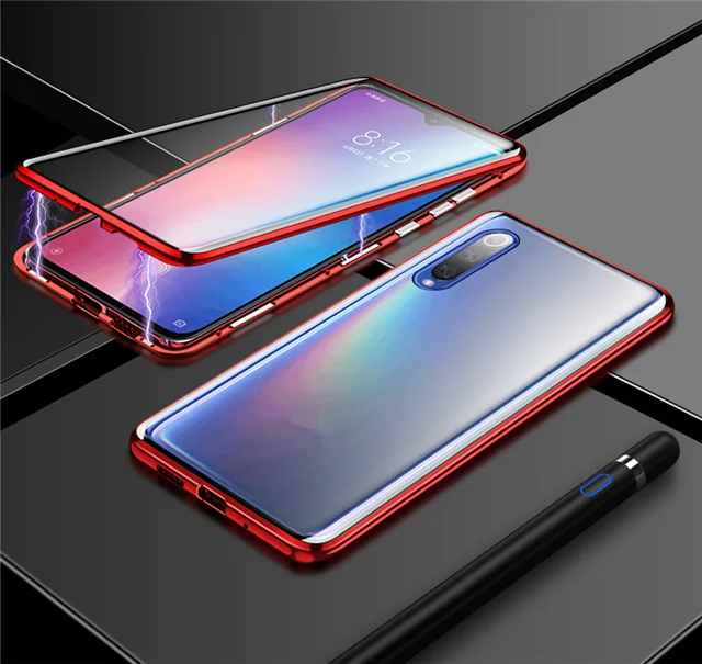 360 полный защитный чехол для samsung A50 магнитное заднее стекло на Galaxy A20 A30 A50 a 50 30 металлический адсорбционный чехол