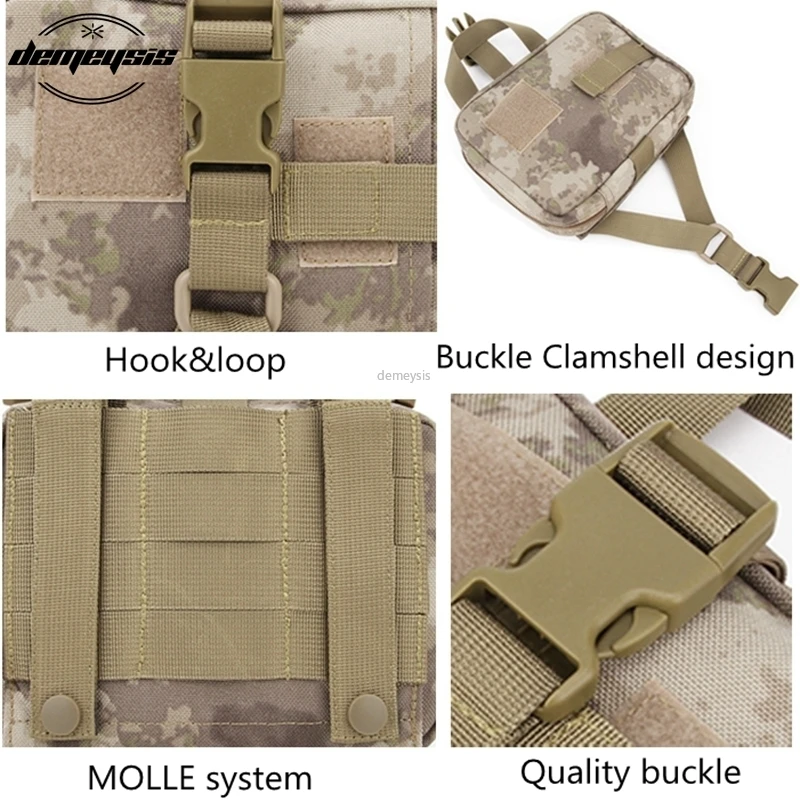 Тактическая сумка первой помощи Molle нейлоновая Военная медицинская для