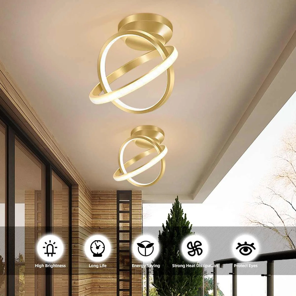 

Nordic Modern светодиодный Aisle Lamp потолочный светильник спальня коридор балкон гостиная потолочный светильник акриловое украшение домашнее осве...
