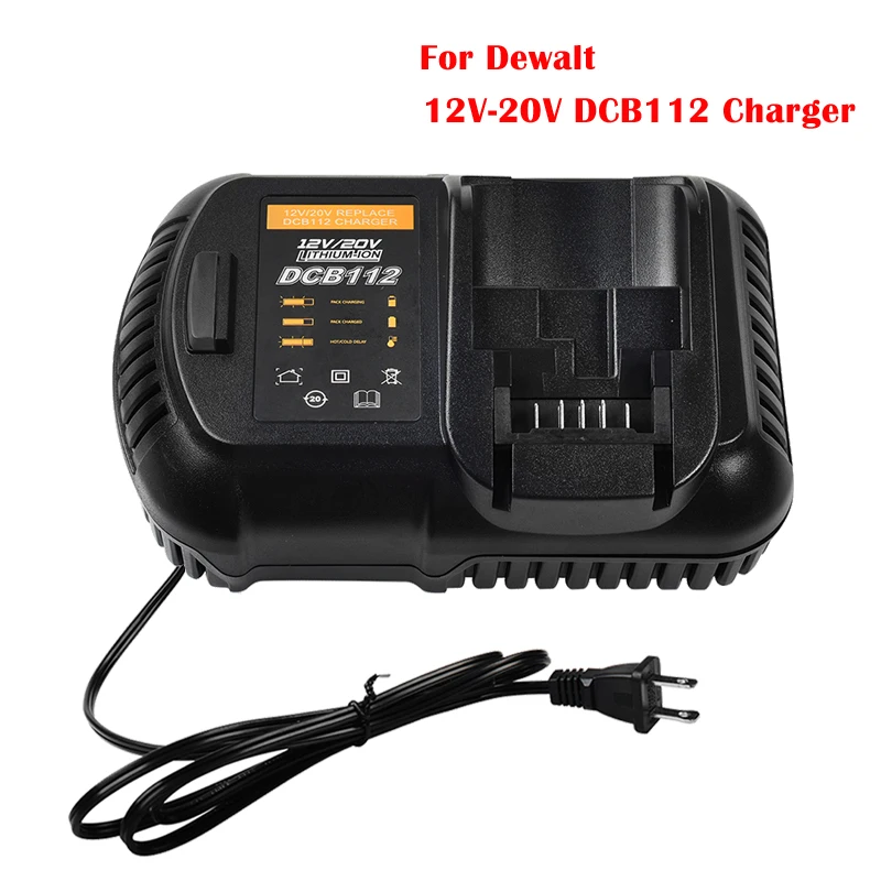 12 В/20 в DCB112 Батарея Зарядное устройство DCB115 для Dewalt MAX DCB201 DCB207 DCB200 DCB204 DCB203 DCB120 DCB101