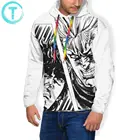 Толстовка Kenshiro с капюшоном Ken Vs Shin, осенняя уличная одежда, пуловер с капюшоном, крутая Длинная толстовка из полиэстера, фиолетовые толстовки XL