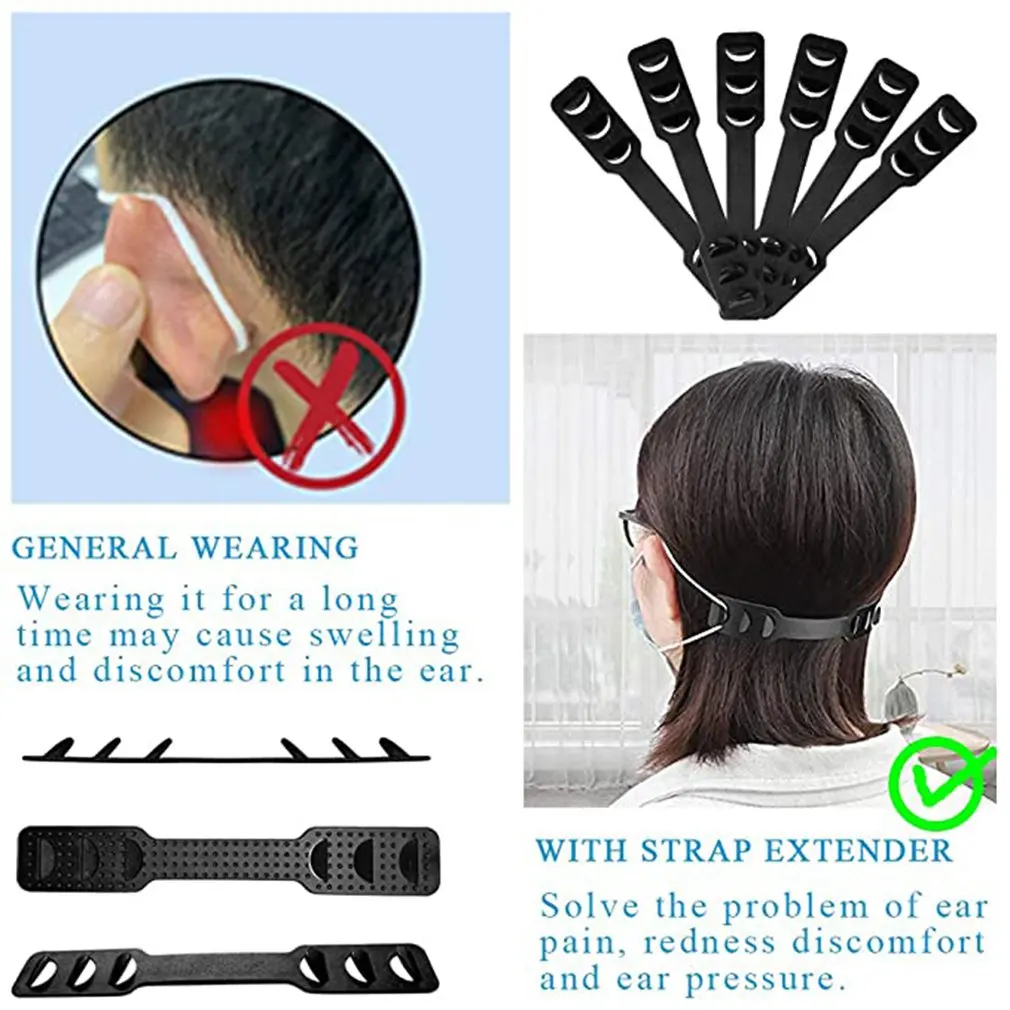 

6-piece inner pad bracket 6-piece mask hooks 3D mask bracket comfortable lipstick Protection recyclable unisex