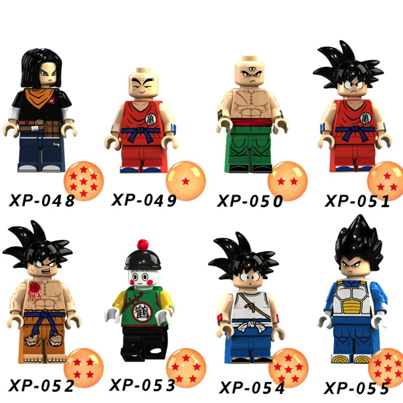 Dragon Ball Z Супер Saiyans Goku Vegeta Krillin trunks Cell Broly Аниме фигурки строительные блоки подарки для детей игрушки