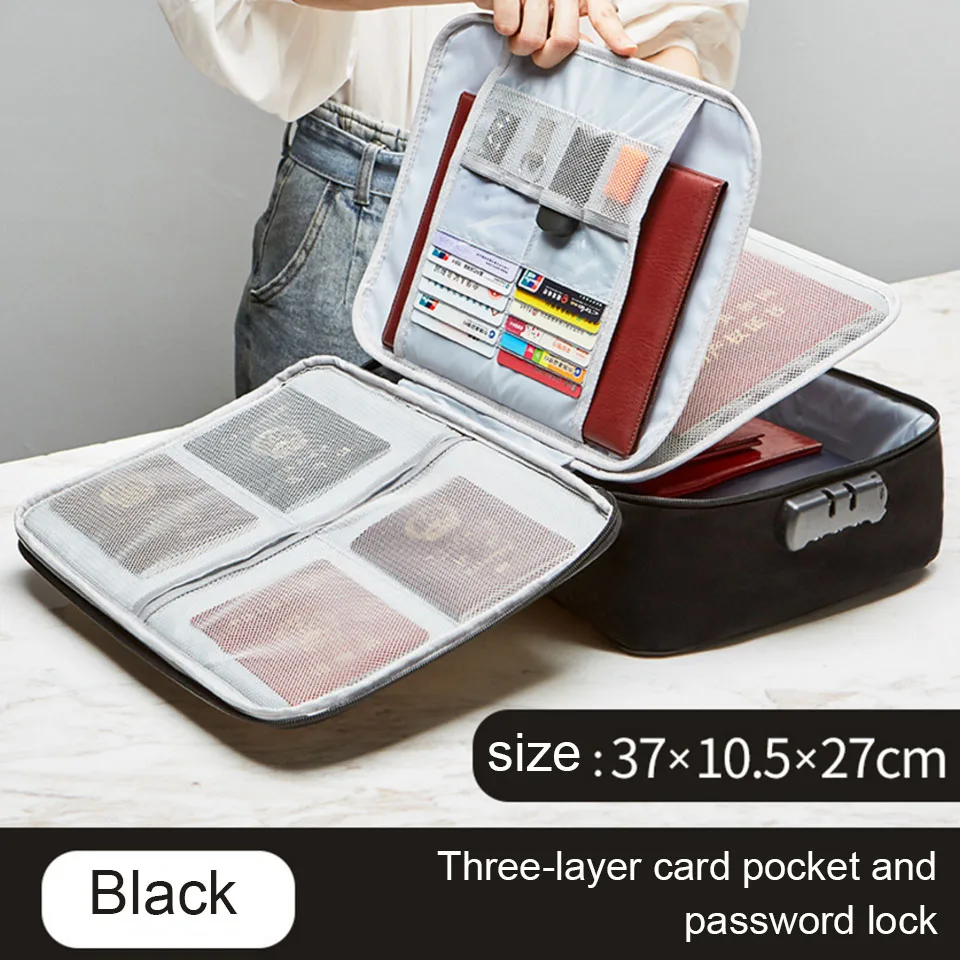 Сумка для хранения файла Сумка-тоут чехол с паролем и костюм ремень