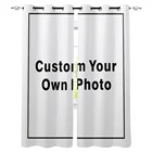 Индивидуальные оконные шторы с вашим собственным изображением, занавески для гостиной, спальни, домашний декор, для кухни, занавески, драпировки