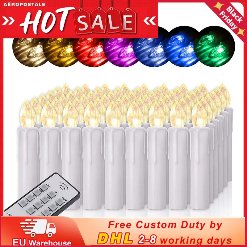 Беспроводной свечки СИД светильник пламени Рождественская елка лампы в форме