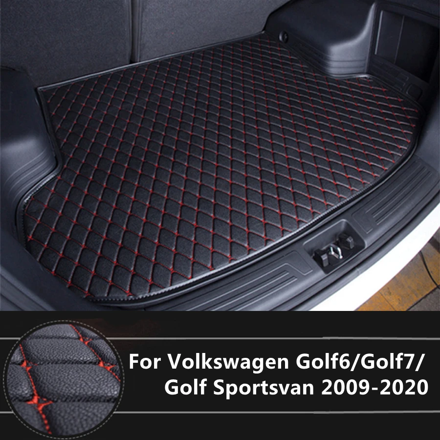 

Коврик для багажника автомобиля Volkswagen Golf6 Golf7 Golf-Sportsvan (2009-2020 год), 5 цветов, автомобильный подкладка для груза, аксессуары для интерьера, коври...