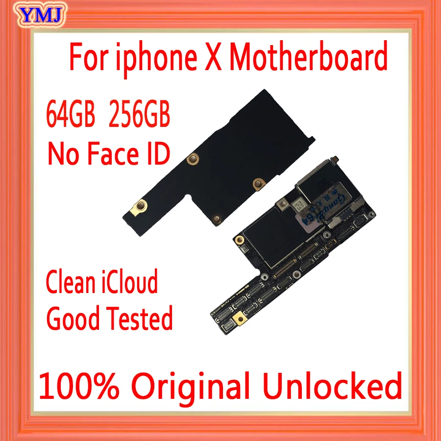 100% Заводская разблокированная материнская плата для iphone X с/без идентификатора