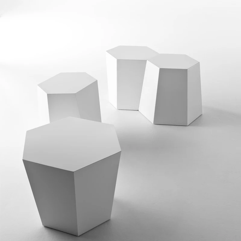 

Скандинавский минималистичный Железный шестигранный боковой столик GY, минималистичный креативный прикроватный угловой столик для спальн...