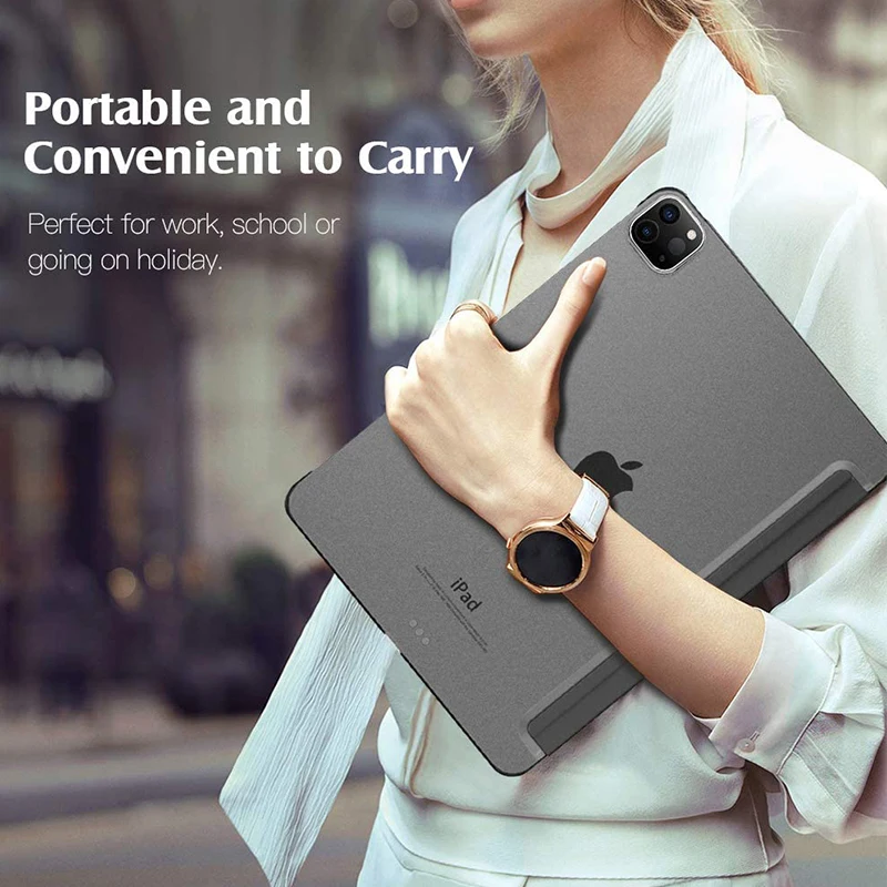 Чехол для iPad Pro 11 2020 2018 ультратонкий легкий Магнитный полупрозрачный матовый