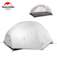 naturehike mongar tent 2 person ultralight travel tent 20d nylon backpacking tent outdoor double layer waterproof camping tent