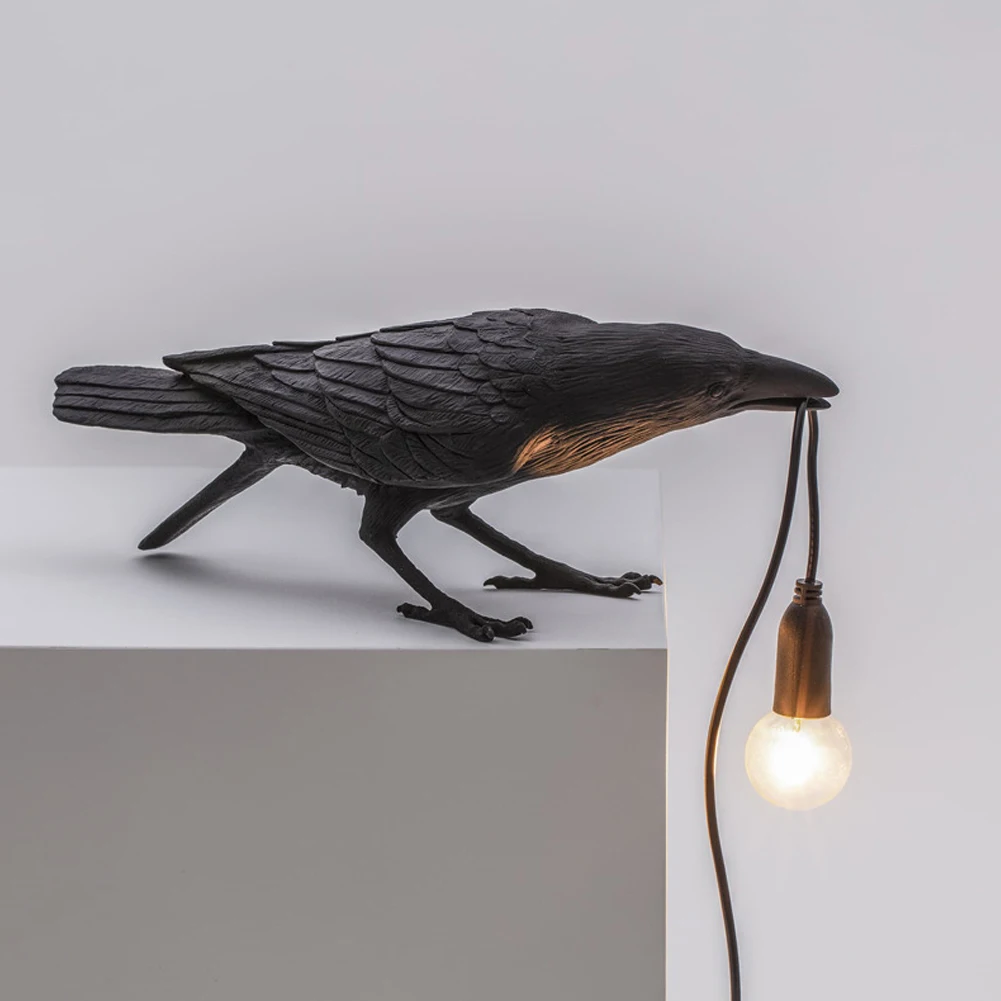 

Designer Bird LampTable Lamp LED Wall Lamp Plug In Cord Living Room Deco Bedside Lights Aisle Restaurant Decor Bird Light Fixtur