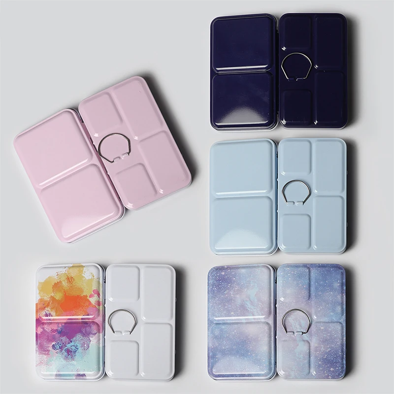 Разноцветные пустые палитры чехол Tin Box Краски Железный контейнер для хранения