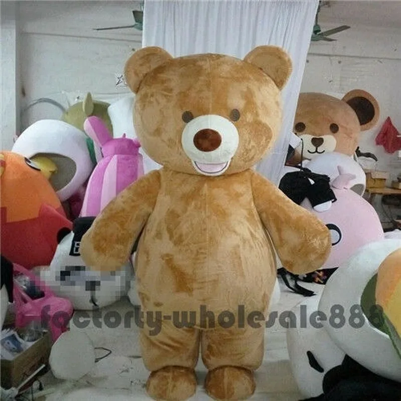 

Teddy Bear Mascot Costume Set Party Cosplay Fancy Dress Costume Advertising Promotion Carnival Halloween Christmas Adult Parade