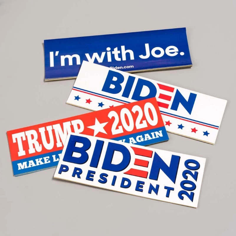 

300 Pcs Joe Biden for President Campaign Bumper Sticker Automotive Quality Printed Decal Vinyl Decoration Car Exterior W91F