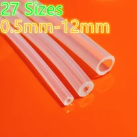 1 meter 27 sizes 0 5mm to 12mm food grade transparent silicone tube rubber hose water gas pipe dropshipping free shipping