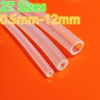 1 метр 27 размеров 0,5 мм до 12 мм Пищевой резиновый шланг Прозрачная силиконовая Труба водопроводная газовая труба дропшиппинг бесплатная доставка