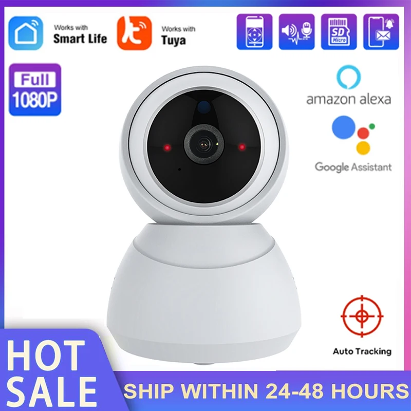 Умная IP камера Tuya 1080P HD Wi Fi с приближением и наклоном|Камеры видеонаблюдения| |