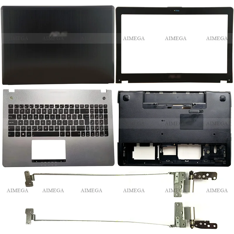 Online Para ASUS N56 N56V VM VZ VB VJ VV N56SL N56DP DY N56JK JN JR LCD De Ordenador Portátil Cubierta/bisel Frontal/bisagras/Palmrest/cubierta Inferior