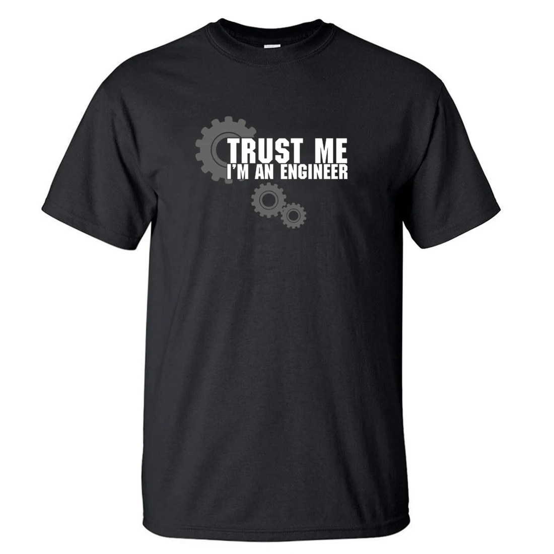 Мужская футболка с надписью Trust Me I Am An инженер летняя научным принтом Новое